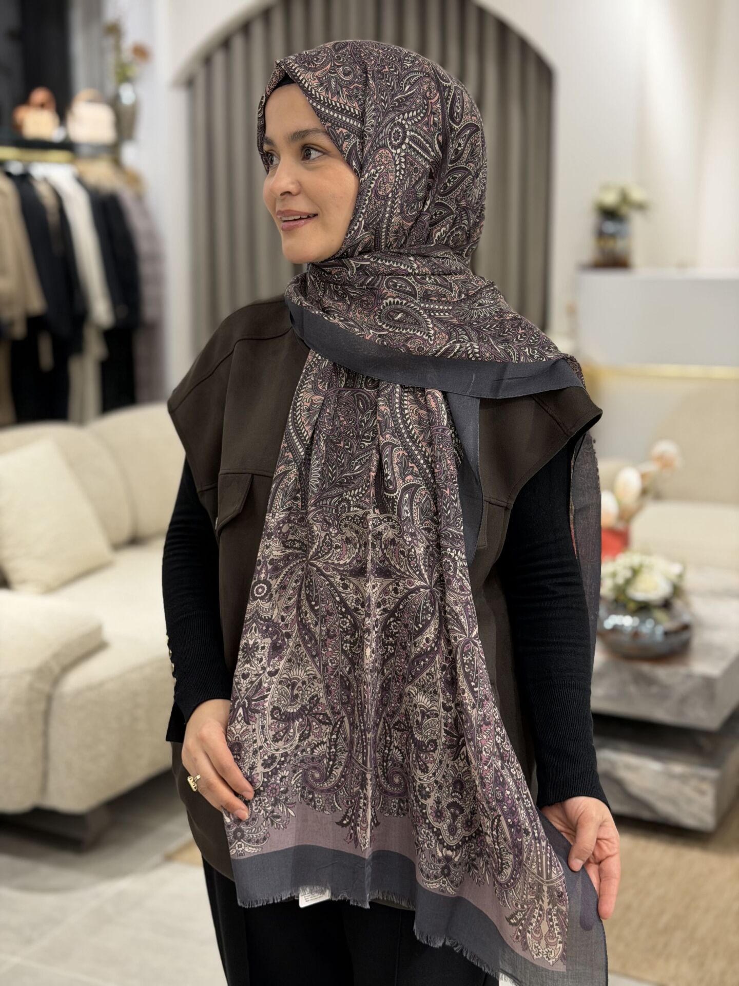 YAQA LİNDA KAŞMİR ŞAL 70X200