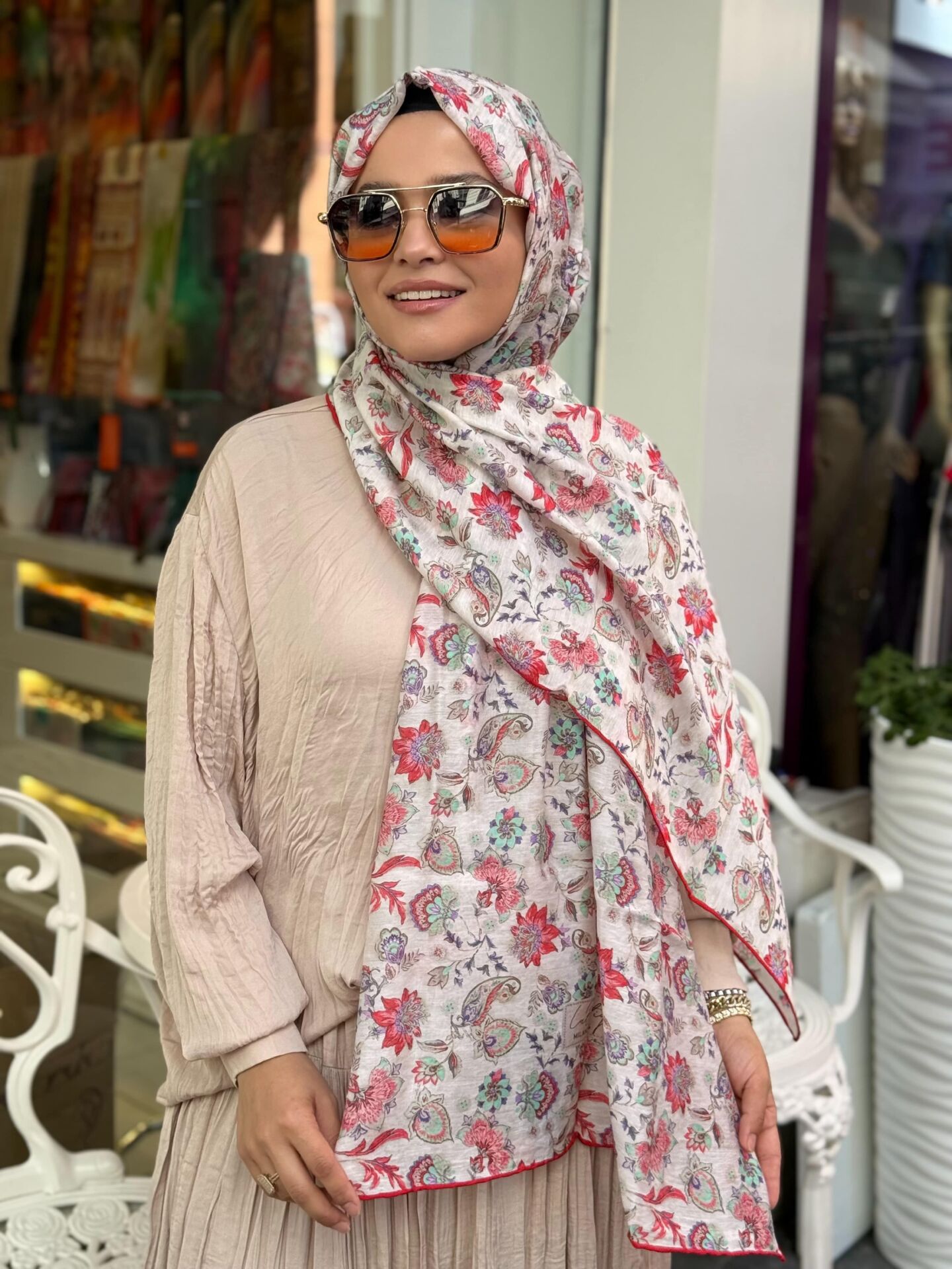 LA BOUTİQUE YAZ SERİNLİĞİ ŞAL 70X190