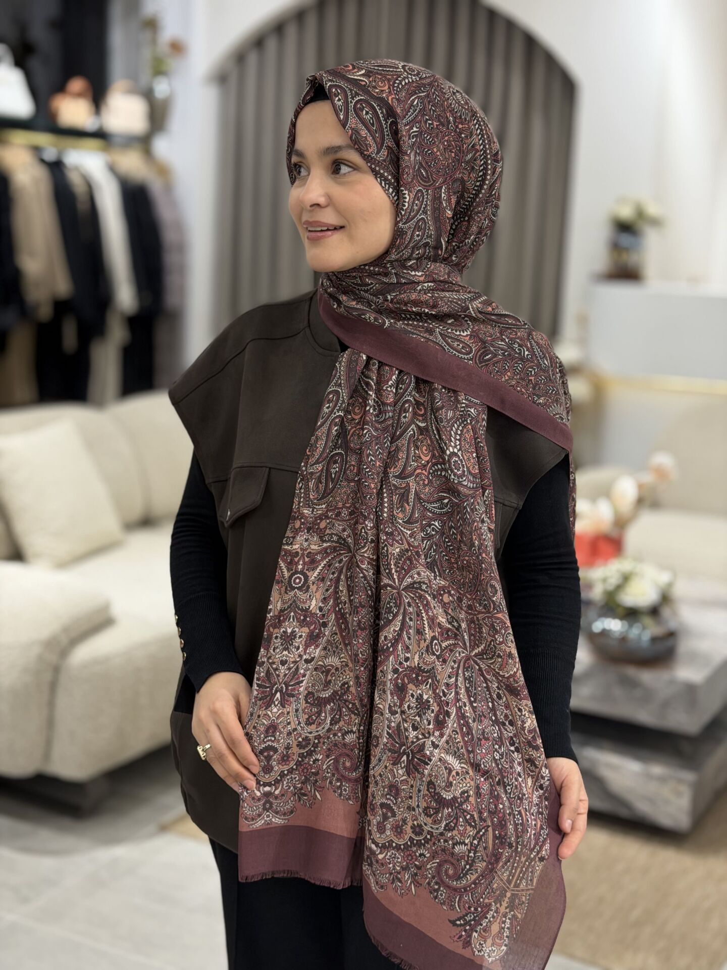 YAQA LİNDA KAŞMİR ŞAL 70X200