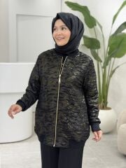 TIĞ TRİKO BOMBER JAKAR CEKET SİYAH