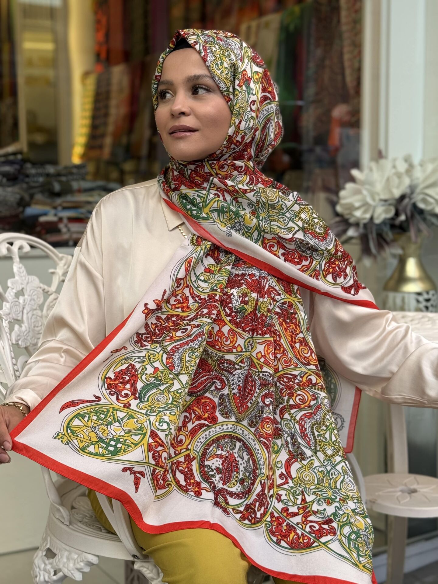 FLOŞ VİSCON RETRO TİBET ŞAL 75X190