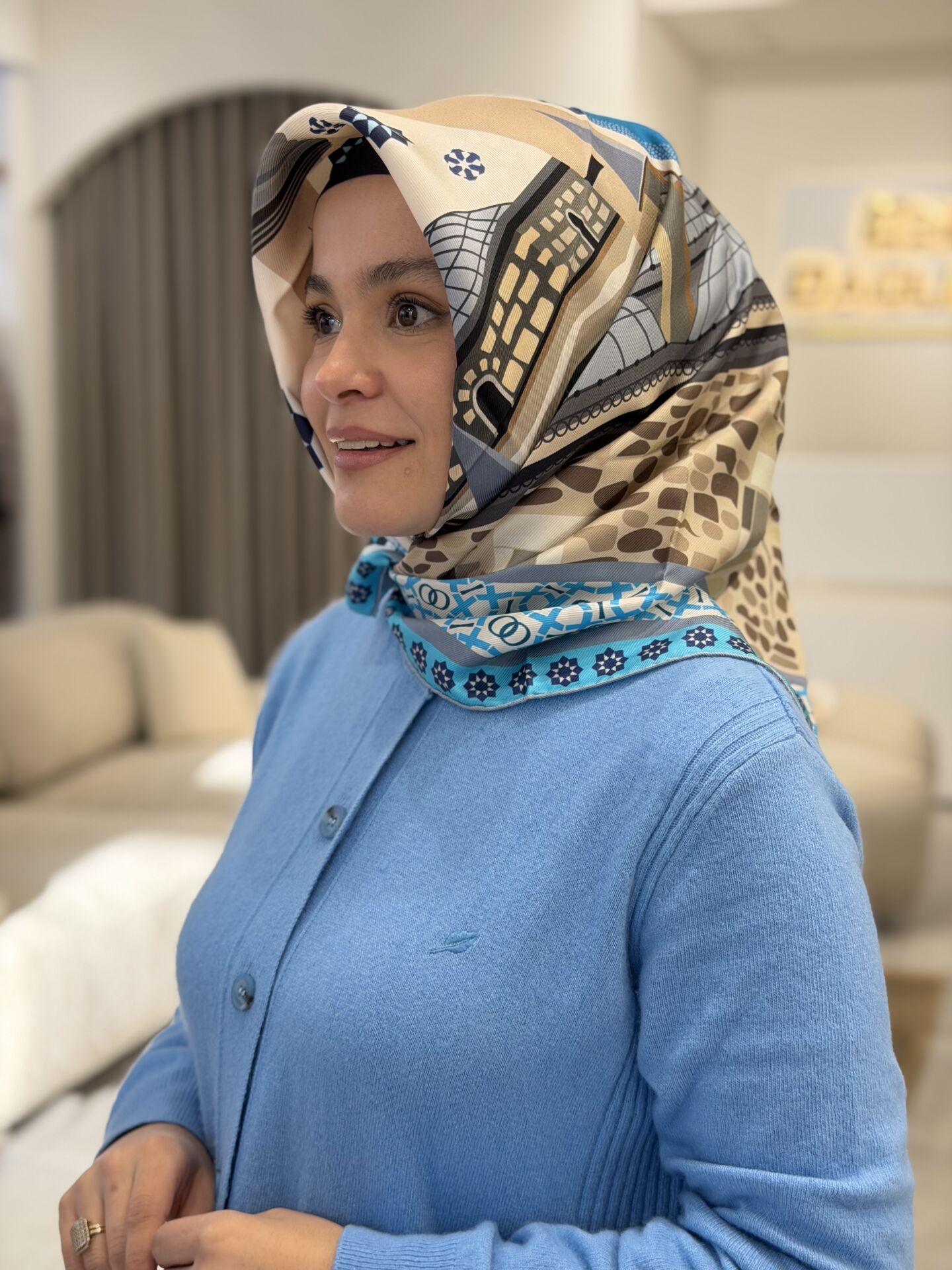 İMANNOOR TWİLL İPEK EŞARP