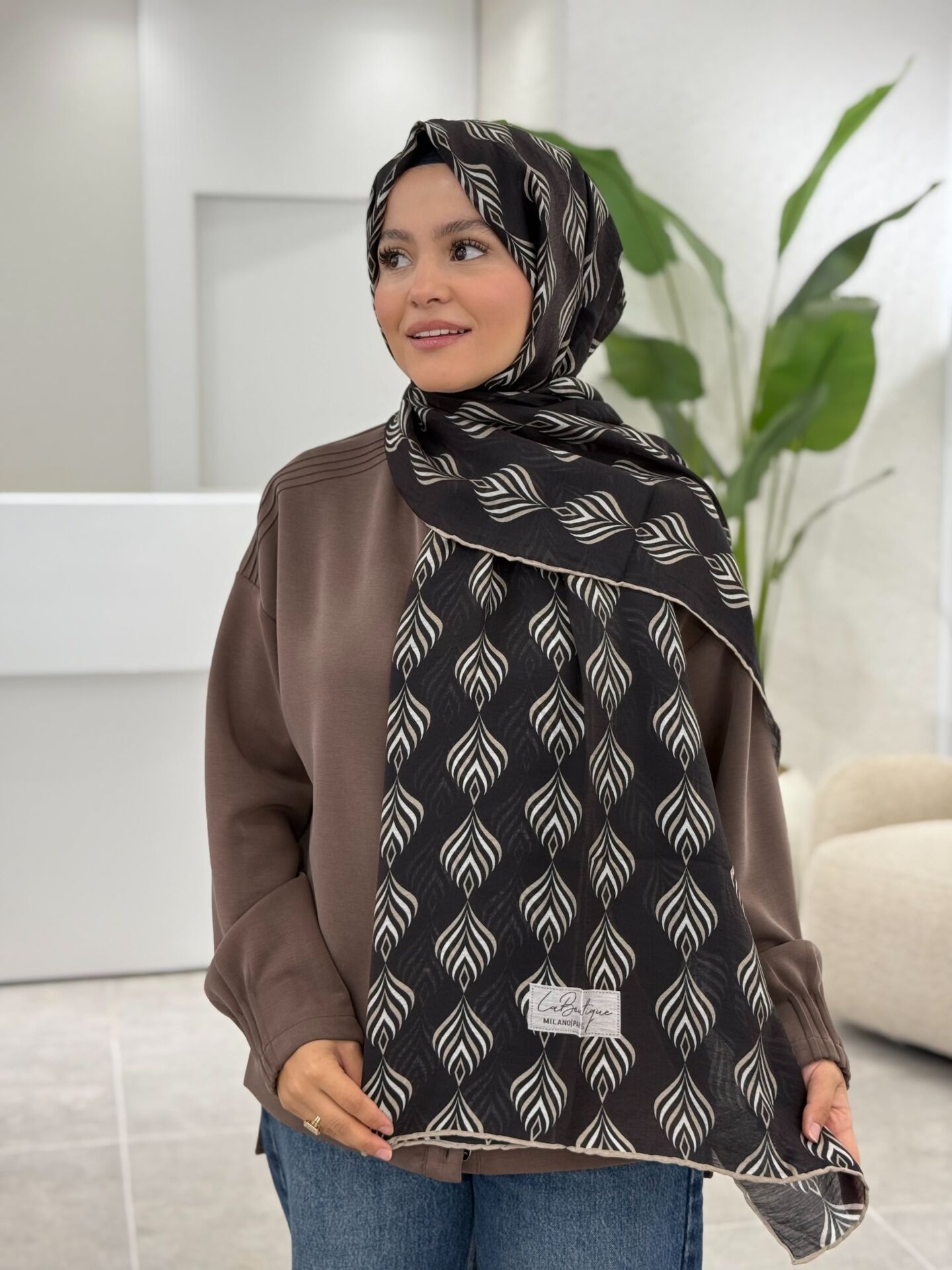 LA BOUTİQUE YAZ/GÜZ SERİNLİĞİ ŞAL 70X190