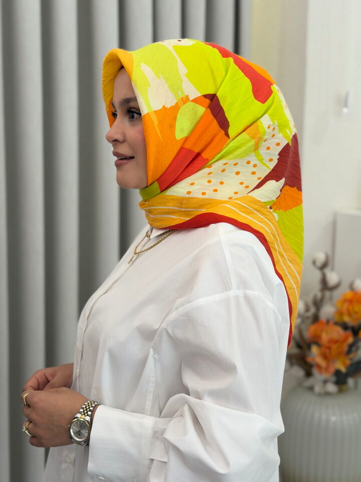 BENETTON VİSCON SIENA EŞARP HARDAL
