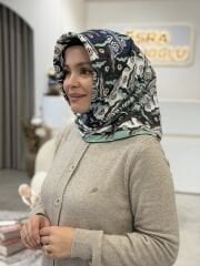 İMANNOOR TWİLL İPEK EŞARP ÇİFT TARAFLI