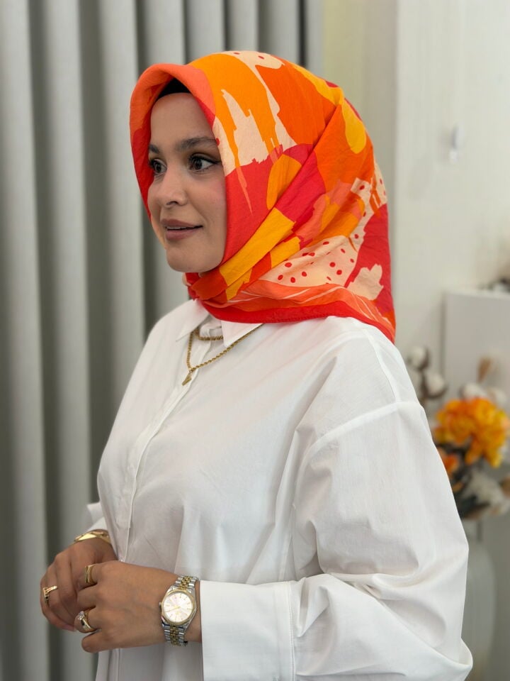 BENETTON VİSCON SIENA EŞARP ŞEFTALİ