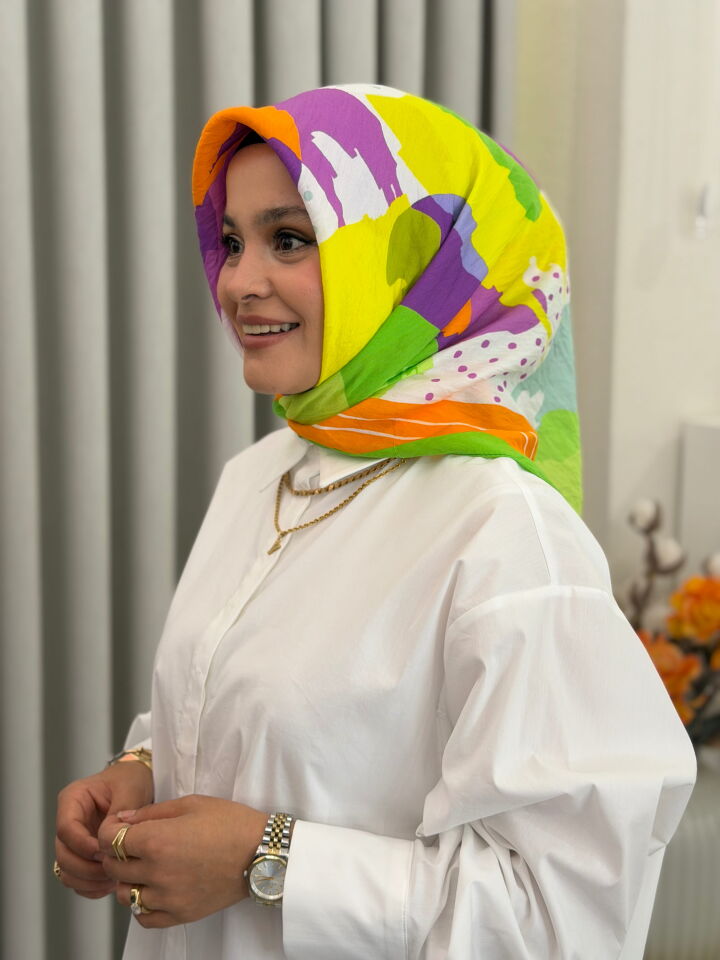 BENETTON VİSCON SIENA EŞARP YEŞİL