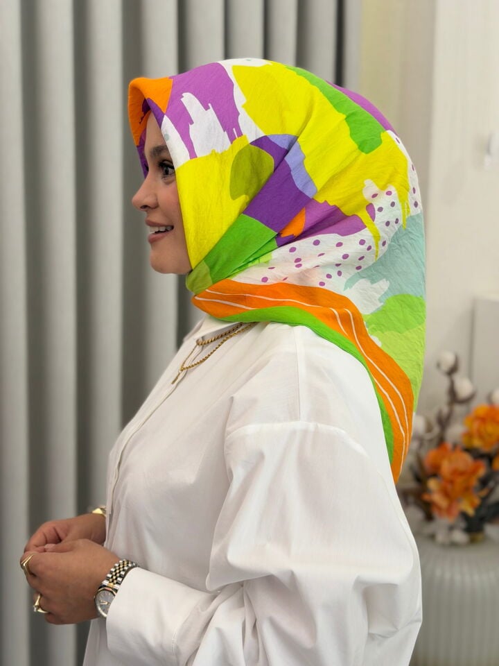 BENETTON VİSCON SIENA EŞARP YEŞİL