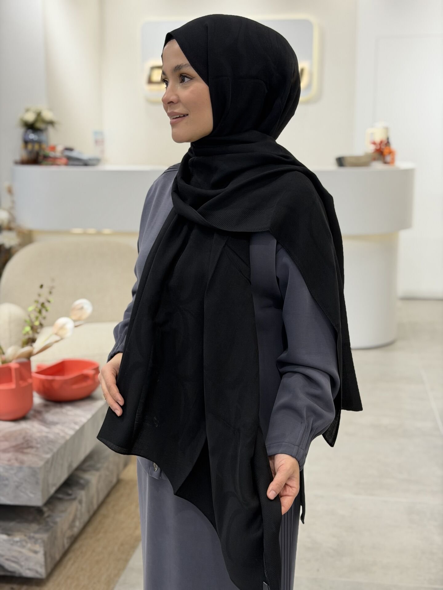 İMANNOOR BAMBUNOOR NAİA ŞAL SİYAH