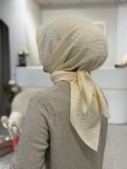 İMANNOOR İMAN KARE MAİA EŞARP EKRU