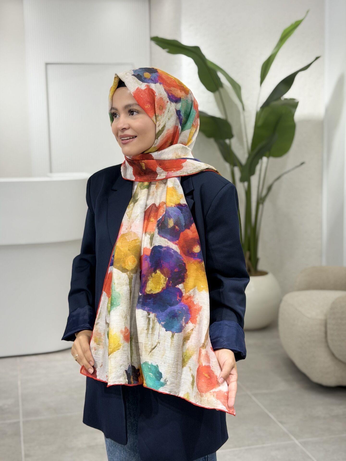 LA BOUTİQUE YAZ/GÜZ SERİNLİĞİ ŞAL 70X190