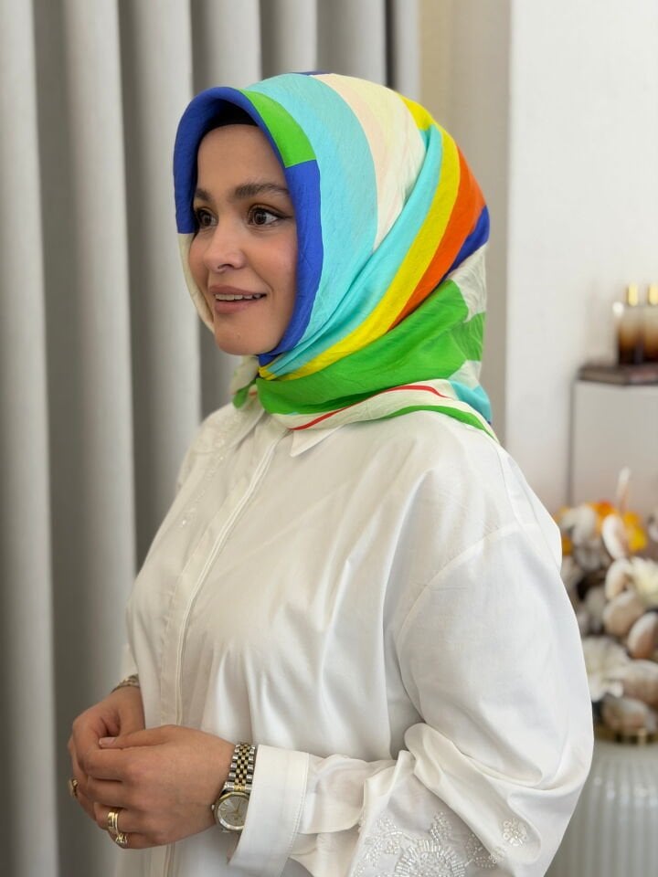 BENETTON VİSCON SIENA EŞARP YEŞİL