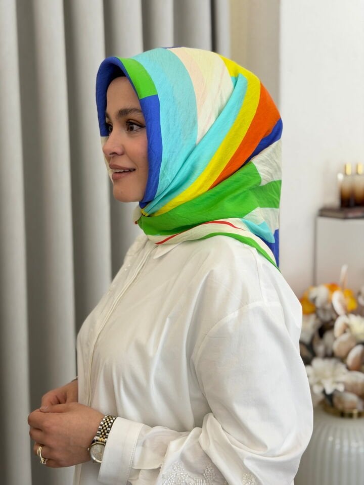BENETTON VİSCON SIENA EŞARP YEŞİL