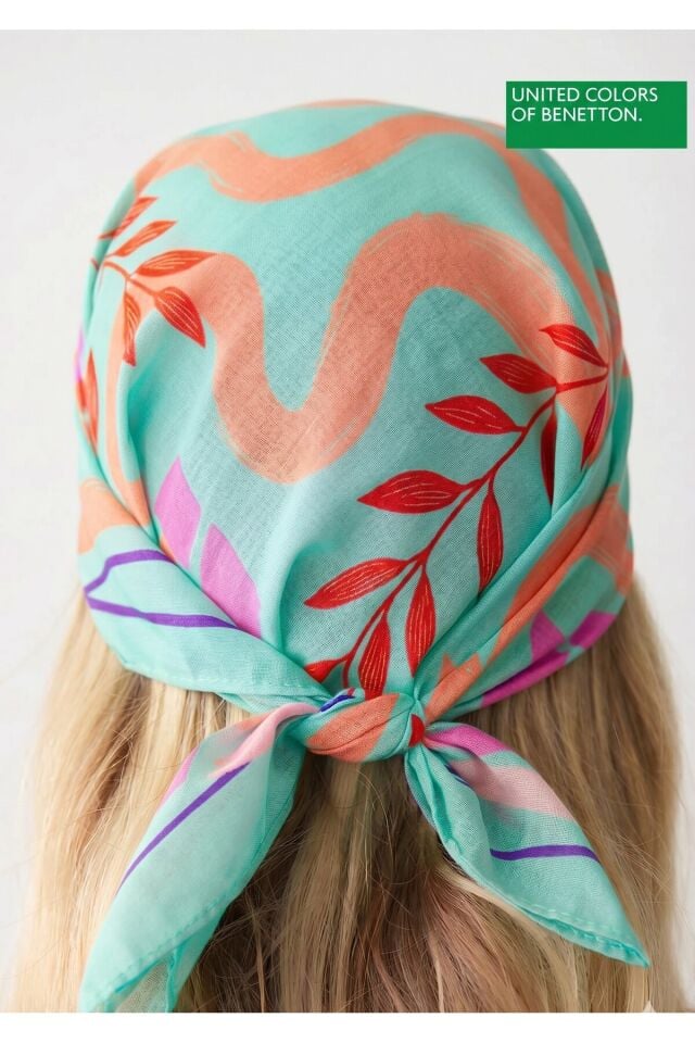 BENETTON BANDANA 45X45 MİNT