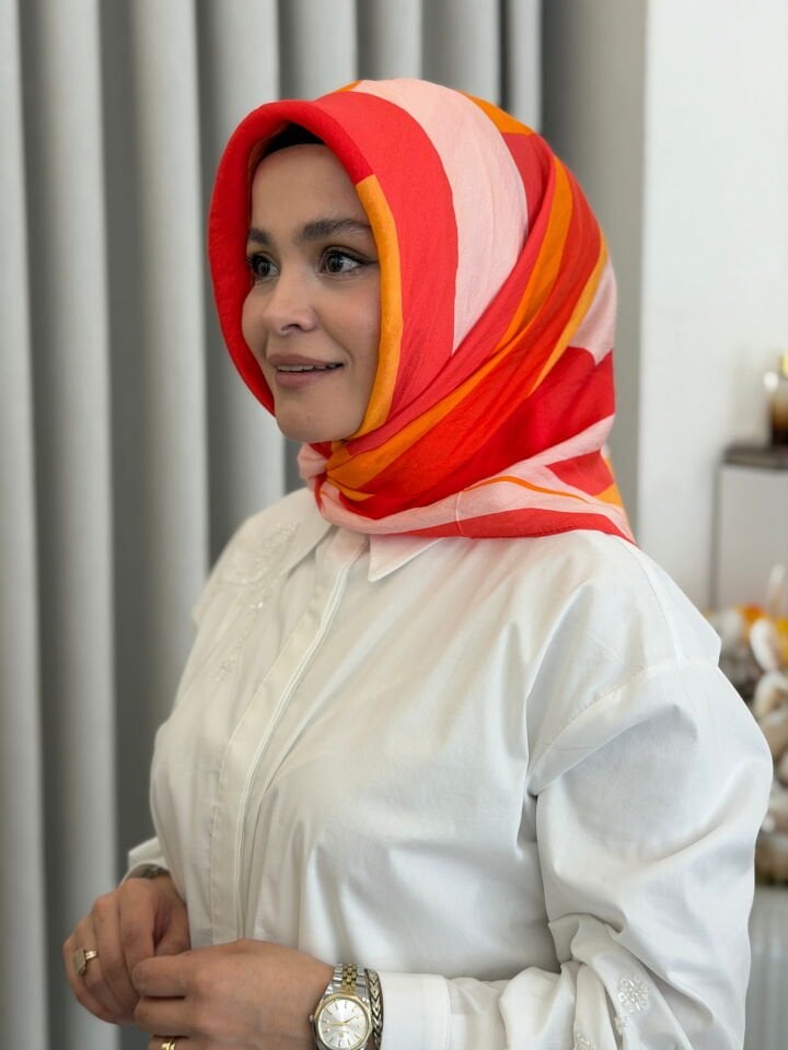 BENETTON VİSCON SIENA EŞARP ŞEFTALİ