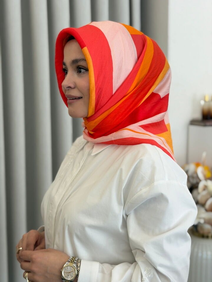 BENETTON VİSCON SIENA EŞARP ŞEFTALİ