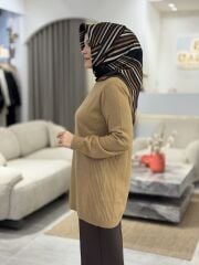 TIĞ TRİKO KAŞMİR TRİKO TUNİK CAMEL