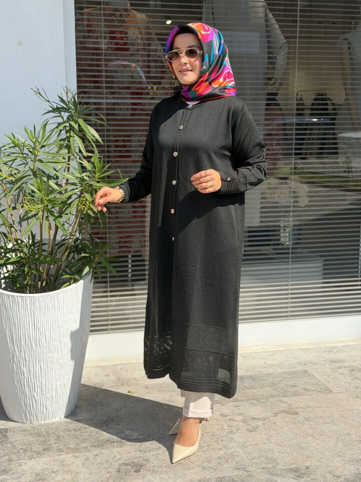 AVENNA MERSERİZE HIRKA SİYAH