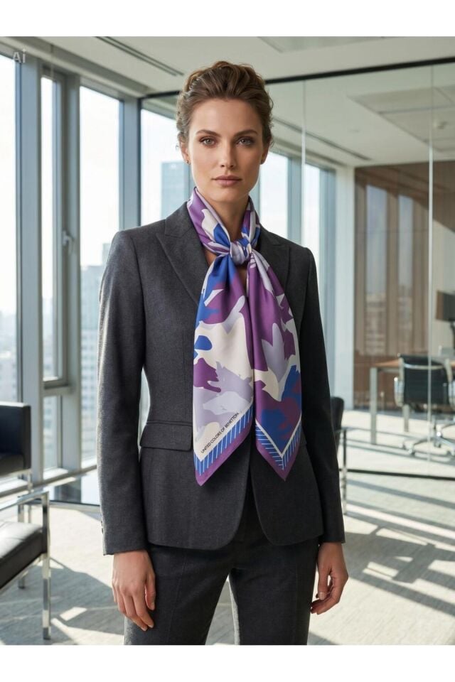 BENETTON BANDANA 45X45 MOR