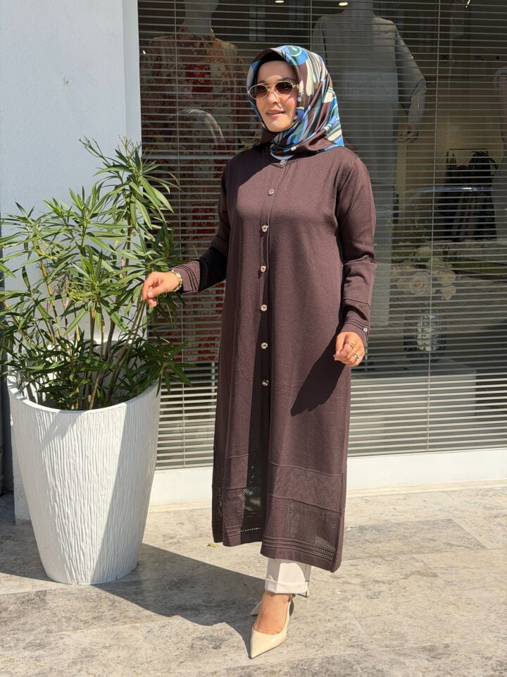 AVENNA MERSERİZE HIRKA KAHVE