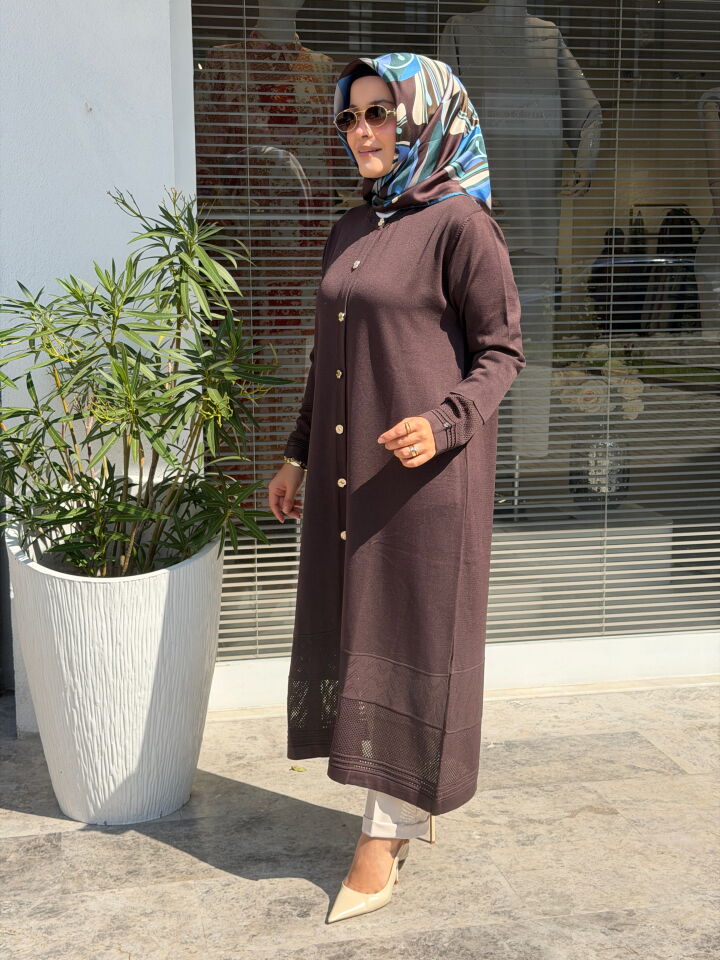 AVENNA MERSERİZE HIRKA KAHVE