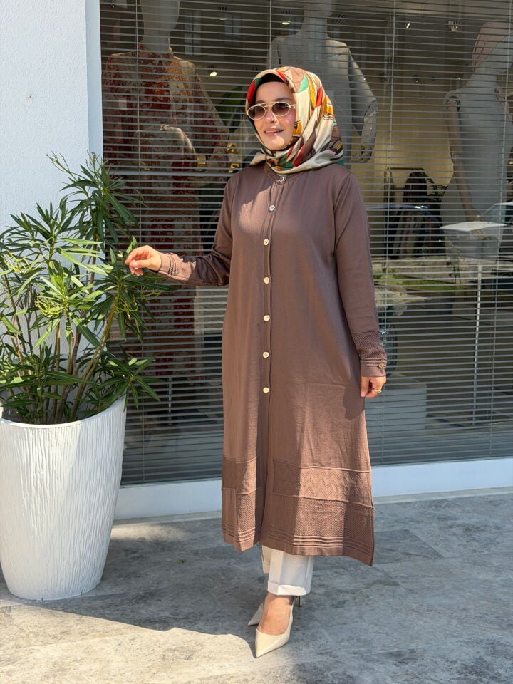 AVENNA MERSERİZE HIRKA KOYU VİZON