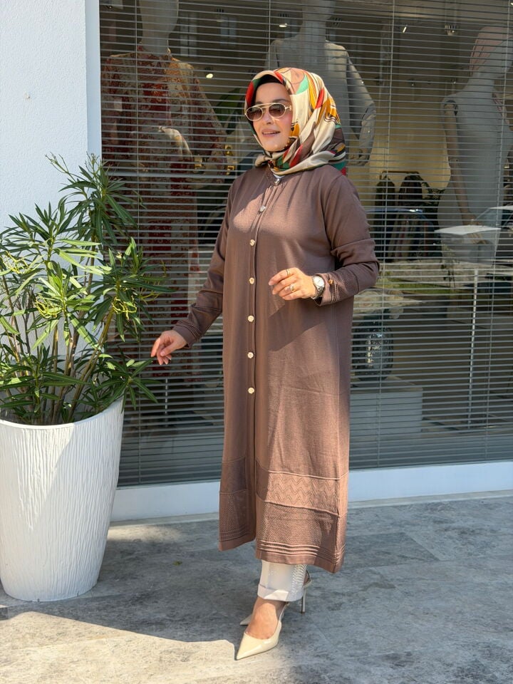 AVENNA MERSERİZE HIRKA KOYU VİZON