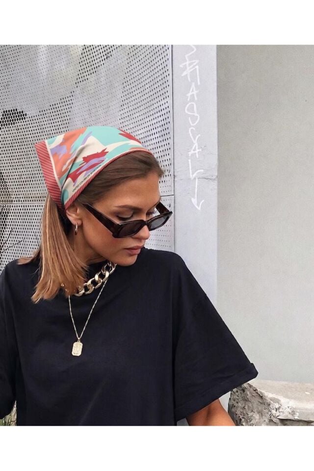 BENETTON BANDANA 45X45 MİNT