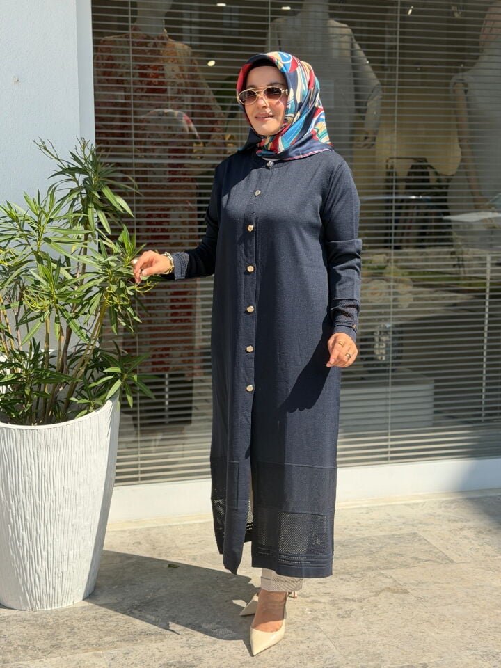 AVENNA MERSERİZE HIRKA KOYU LACİVERT