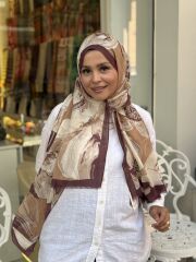 KAŞMİR İPEK ZAMBAK ŞAL 70X200