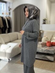 TIĞ TRİKO KAŞMİR TRİKO HIRKA ANTRASİT