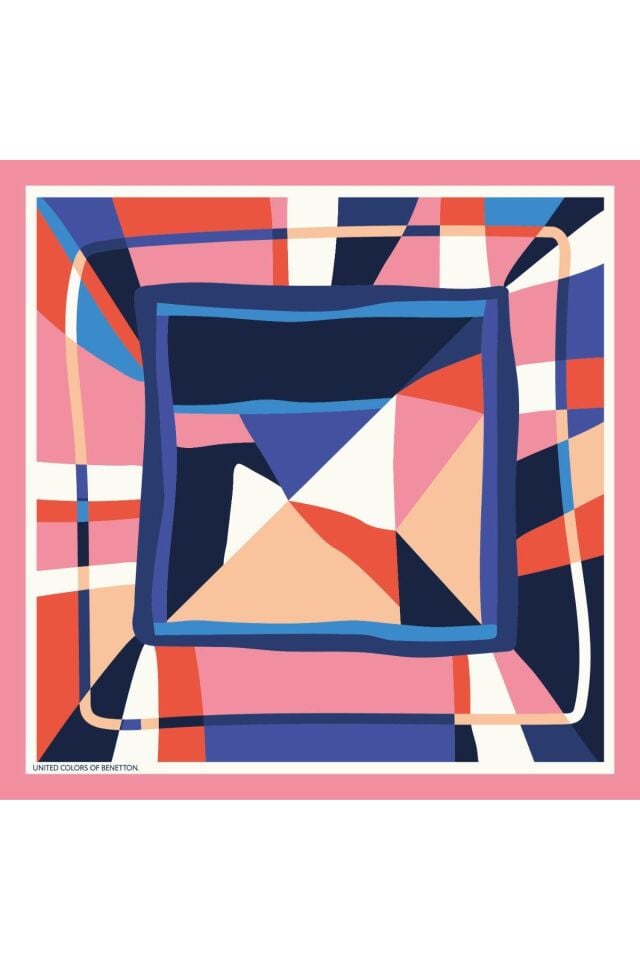 BENETTON BANDANA 45X45 PUDRA