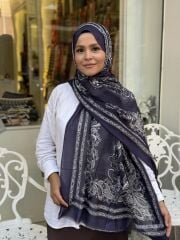 KAŞMİR İPEK ETHNİC ŞAL 70X200