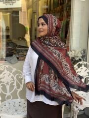 KAŞMİR İPEK ETHNİC ŞAL 70X200