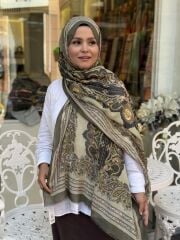 KAŞMİR İPEK ETHNİC ŞAL 70X200