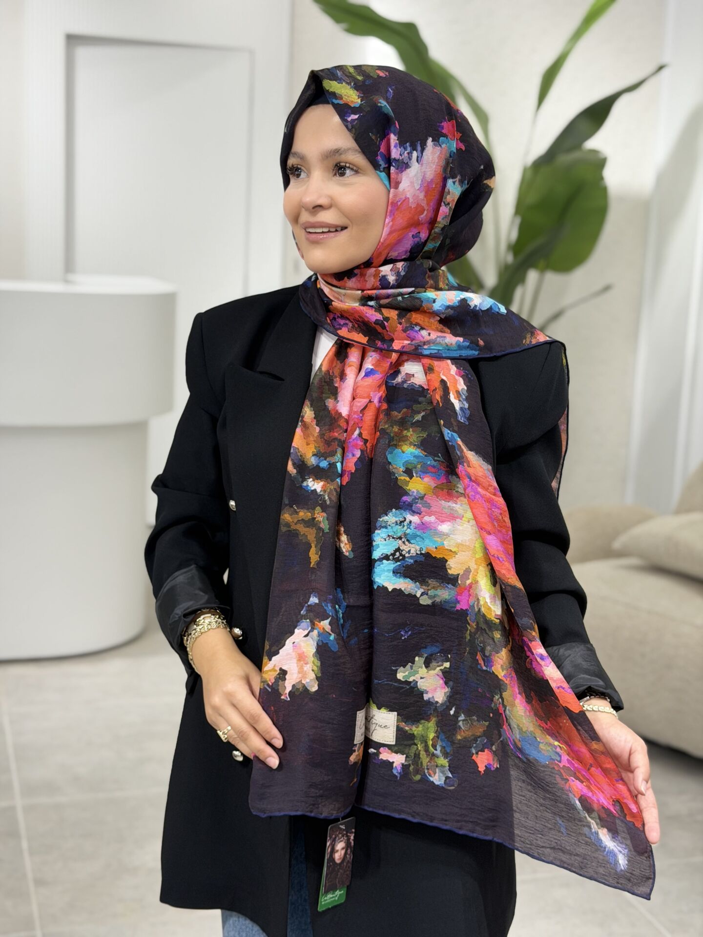 LA BOUTİQUE YAZ/GÜZ SERİNLİĞİ ŞAL 70X190