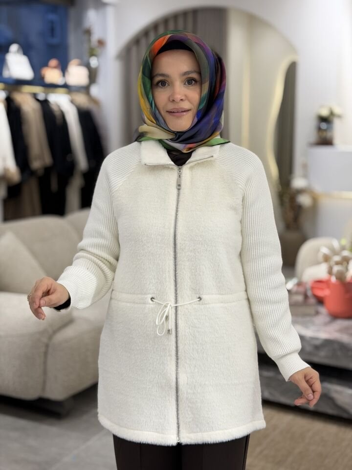 TIĞ TRİKO REGLAN KOLLU TRİKO KOMBİNLİ HIRKA