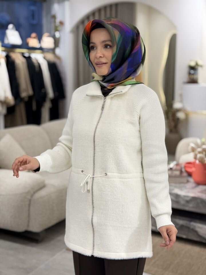 TIĞ TRİKO REGLAN KOLLU TRİKO KOMBİNLİ HIRKA