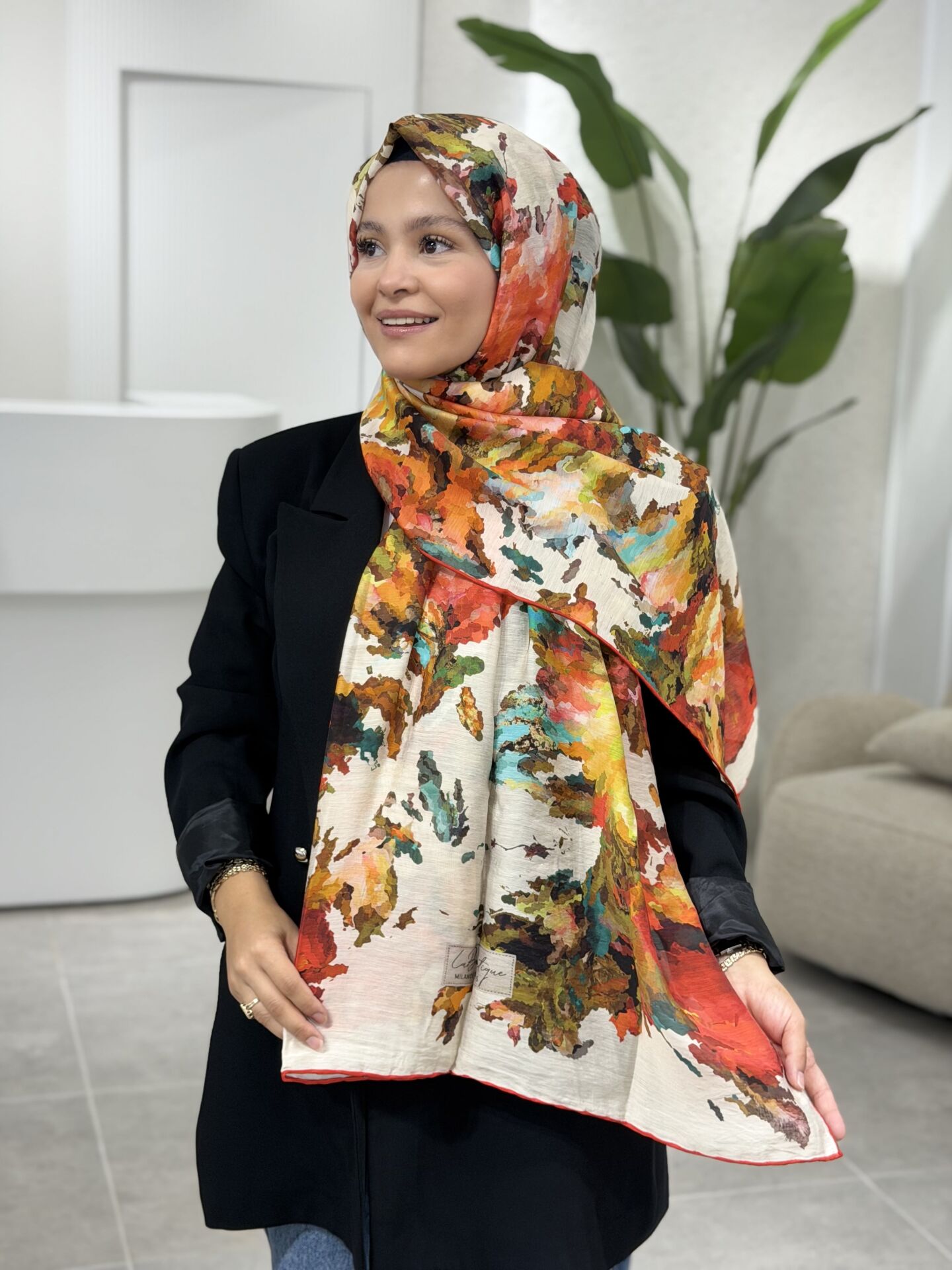 LA BOUTİQUE YAZ/GÜZ SERİNLİĞİ ŞAL 70X190