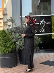 CİNDRELLA GİY-ÇIK MODEL UZUN GÖMLEK SİYAH