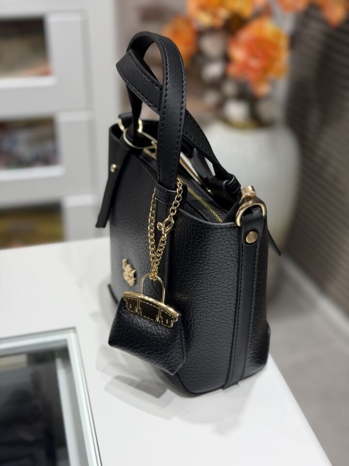 LEVİDOR İTHAL DERİ ÇANTA SİYAH