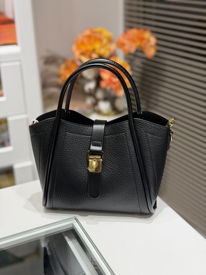 LEVİDOR İTHAL DERİ ÇANTA SİYAH