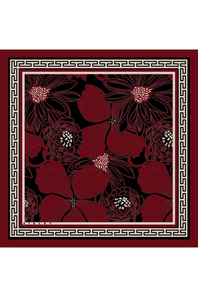 SİSLEY BANDANA 45X45 BORDO
