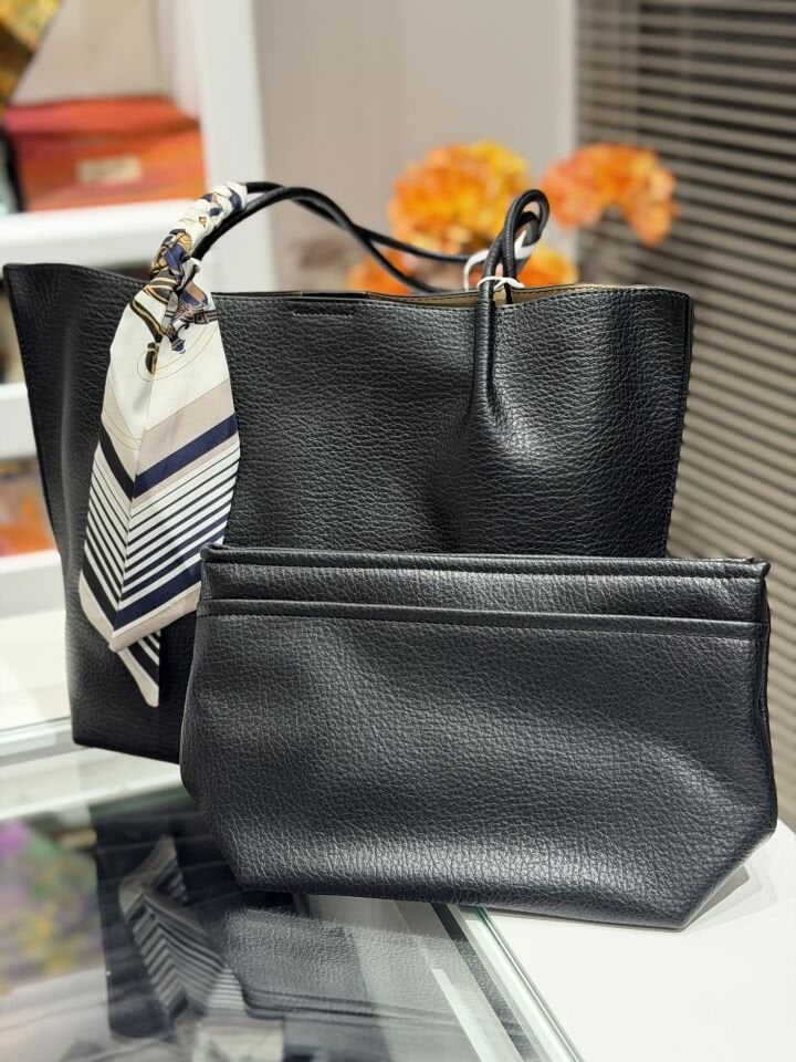 LEVİDOR İTHAL DERİ ÇANTA SİYAH