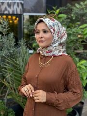 CİNDRELLA GİY-ÇIK MODEL UZUN GÖMLEK KAHVE