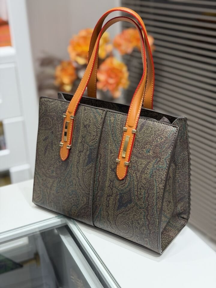 LEVİDOR İTHAL DERİ ÇANTA KAHVE