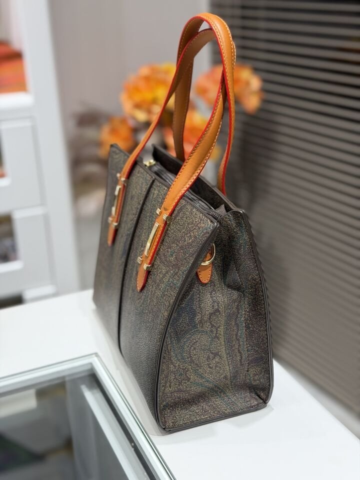 LEVİDOR İTHAL DERİ ÇANTA KAHVE