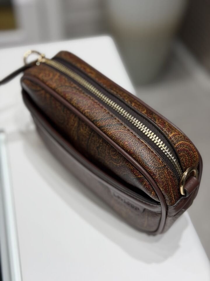 LEVİDOR İTHAL DERİ ÇANTA KOYU KAHVE