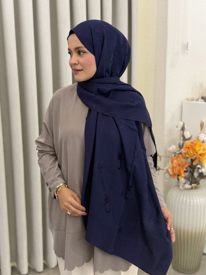 BENETTON LYOCELL ŞAL LACİVERT