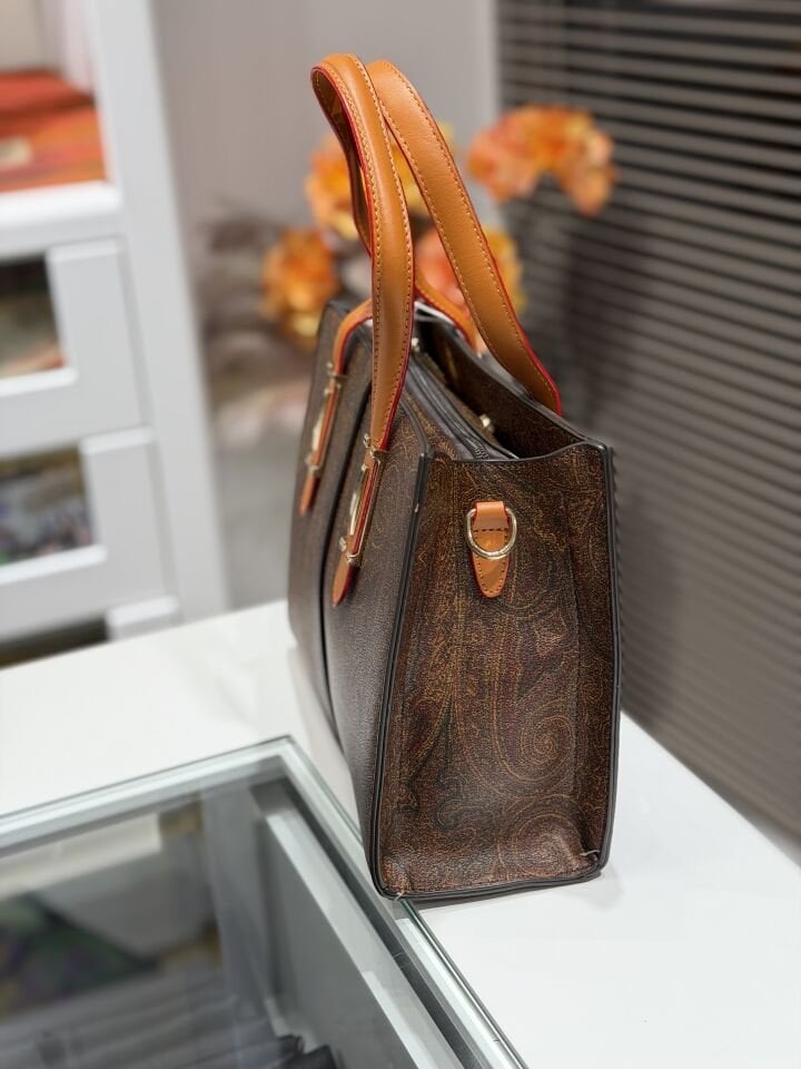 LEVİDOR İTHAL DERİ ÇANTA KOYU KAHVE